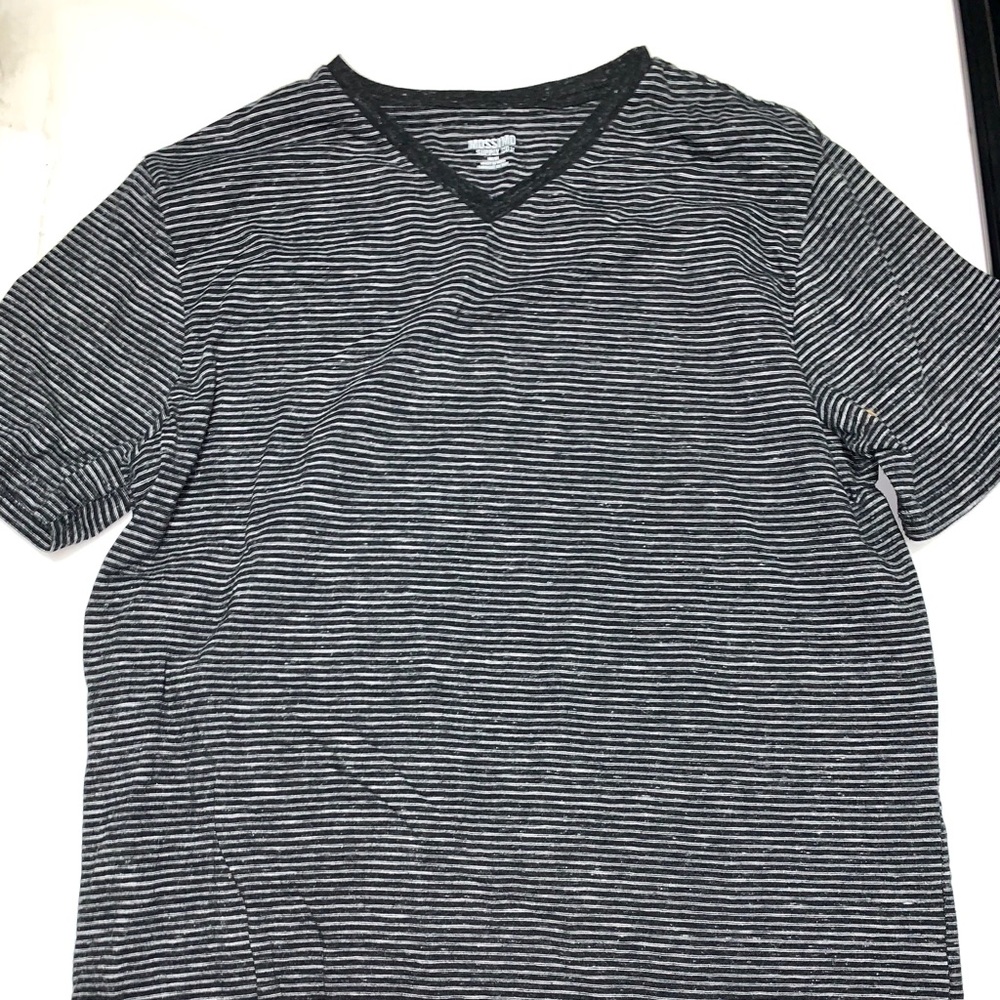 Grey and black stripe shirt